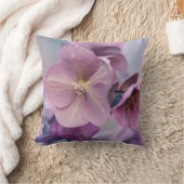 紫エレガント花ソフト装飾用クッション クッション (ブランケット)