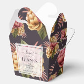 紫エレガント茶に牡丹の花 フェイバーボックス (オープン)