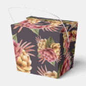 紫エレガント茶に牡丹の花 フェイバーボックス (裏面サイド)