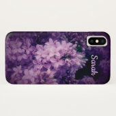 紫エレガント薄紫花 Case-Mate iPhoneケース (裏面(横))