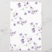 紫エレガント薄紫WhiteArchフローラ結婚のメニュー (裏面)