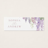 紫エレガント藤の花ギフト登録カード (正面)