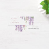 紫エレガント藤の花ギフト登録カード (デスク)