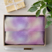 紫エレガント虹彩色グラディエント箔パターン 薄葉紙 (ギフト)