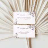 紫エレガント蝶フローラエンクロージャカード エンクロージャーカード