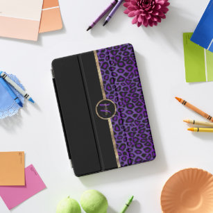 紫エレガント豹の皮 iPad PROカバー