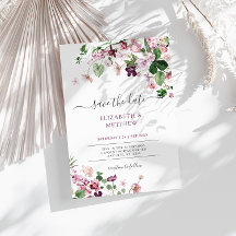 紫エレガント野の花結婚の