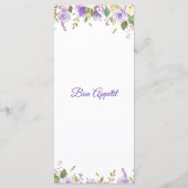 紫エレガント金ゴールド水色フローラ結婚ズ メニュー (裏面)