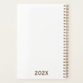 紫エレガント青マゼンタ金ゴールド2024 プランナー手帳 (裏面)