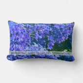 紫エレガント青百合が母に最高の現す ランバークッション (正面)