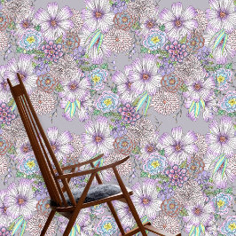 紫エレガント魅力的ラベンダーガーデンフラワー 壁紙