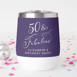 紫エレガント50歳の誕生日パーティー