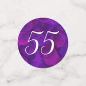 紫エレガント55と除退職した職パーティー コンフェッティ (スモール正面)