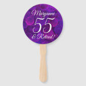 紫エレガント55と除退職した職パーティー ハンドファン (正面)