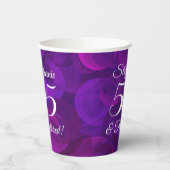 紫エレガント55と除退職した職パーティー 紙コップ (左)