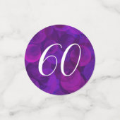 紫エレガント60と除退職した職パーティー コンフェッティ