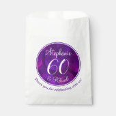 紫エレガント60と除退職した職パーティー フェイバーバッグ (正面)