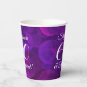 紫エレガント60と除退職した職パーティー 紙コップ (左)