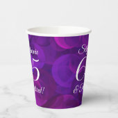 紫エレガント65と除退職した職パーティー 紙コップ (左)