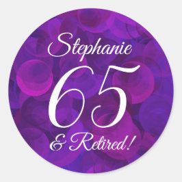 紫エレガント65と除退職した職優遇 ラウンドシール