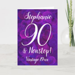 紫エレガント90と非ストップカスタマイズの カード