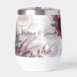 紫エレガント、ピンク、マルーンフローラ