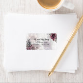 紫エレガント、ピンク、マルーンフローラ ラベル (インサイチュ)