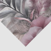 紫エレガント、ピンク、マルーンフローラ 薄葉紙 (詳細)