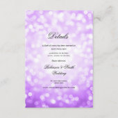 紫エレガント《写真》ぼけ味ラ結婚イトの詳細 エンクロージャーカード (正面)