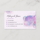 紫エレガント 名刺 (裏面)