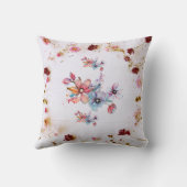 紫エレガント：豪華なDes付きユニーク枕 クッション (裏面)