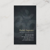 紫エレガント&金ゴールドヨガ禅シンボル筆跡 名刺 (裏面)