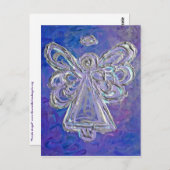 紫エンジェルはがき ポストカード (正面/裏面)