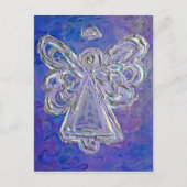 紫エンジェルはがき ポストカード (正面)
