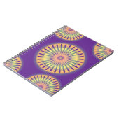 紫オレンジイエローマンダサイケデリックラ ノートブック (左側)