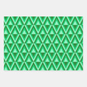 紫オレンジグリーンマルディグラスパターン ラッピングペーパーシート (正面3)