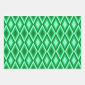 紫オレンジグリーンマルディグラスパターン ラッピングペーパーシート (正面3)