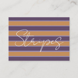 紫オレンジストライプ色 名刺