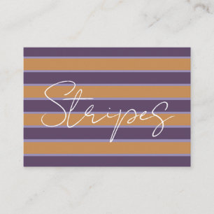 紫オレンジストライプ色 名刺