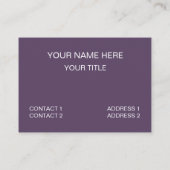 紫オレンジストライプ色 名刺 (裏面)