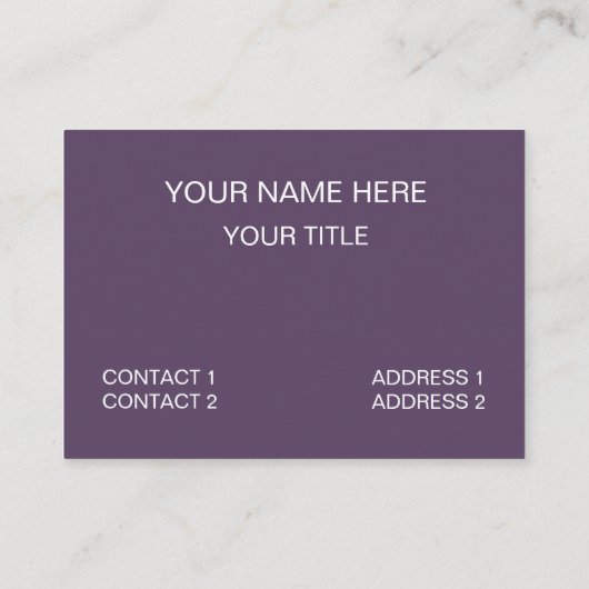 紫オレンジストライプ色 名刺 (裏面)