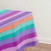 紫オレンジブルーのストライプ テーブルクロス (インサイチュ)