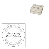 紫オレンジボホワイルドフラワー結婚の葉 ラバースタンプ (押印)