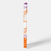 紫オレンジ多言語タイポグラフィありがとう Case-Mate iPhoneケース (裏面 / 右)