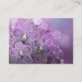 紫オーキッドウェディングレセプションカード エンクロージャーカード (裏面)