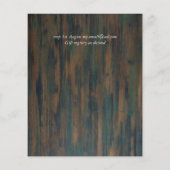 紫オ素朴レンジピンクのフローラ結婚式の招待 (裏面)