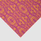 紫オ鮮やかレンジエスニックモザイク幾何学模様 薄葉紙 (詳細)