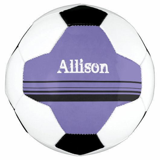 紫カスタマイズサッカーボール サッカーボール (正面)