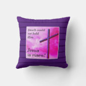 紫カスタムのイエスが復活祭に現れる クッション (裏面)