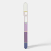 紫カスタムの夏の色のブロックストライプ Case-Mate iPhoneケース (裏面 / 左)